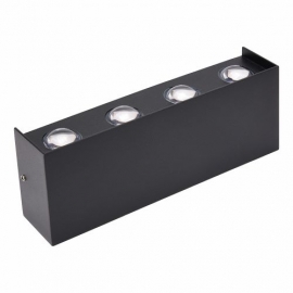 076-055-0008 8W CRNA ZIDNA LED LAMPA 4200K 265V IP65-PROTON 4/8
